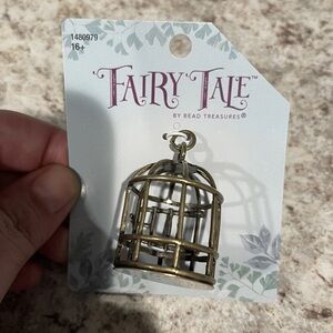 Bead Treasures Fairy Tale NEW Bird Cage Necklace Charm